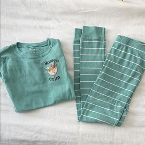 Carter's Teal Ramen Calm Pajama Set